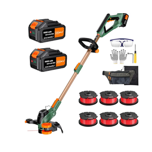 WeGofly 13-Inch String Trimmer Cordless,(2 x 21V 5.0Ah Batteries & Charger), Trimmer/Edger/Lawn Mower/Brush Cutter 4-in-1, Electric Weed Wacker with Auto Rope Spool Feed, 3 Cutting Methods