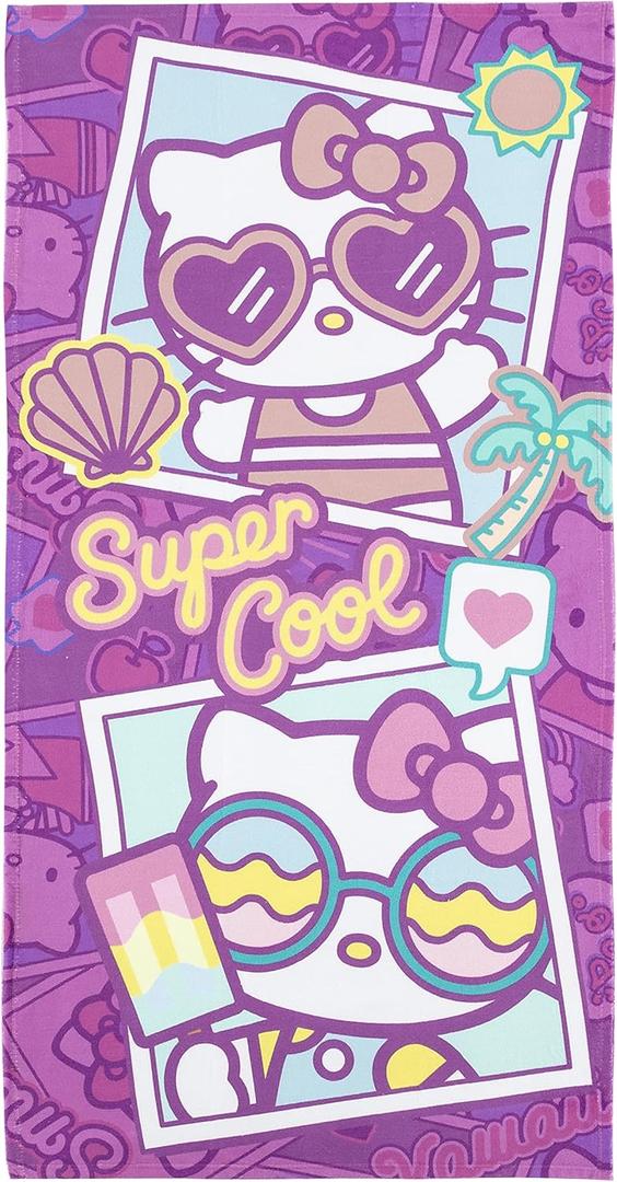 Northwest Hello Kitty Beach Towel, 30" x 60", Cool Summer