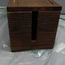 Large Cable Management Box, Burnt Wood Cord Organizer Box for Desk, Floor, Office to Hide Extension Cords Power Stripes Surge Protectors Chargers Wires