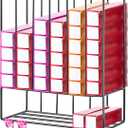 Hair Color Organizer for Salon Metal Hair Color Tube Storage Rack Wall Mounted Organizer for Salon Beauty Home Dye Tube Display Tool, Black