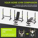 FitinOne Adjustable Folding Weight Bench for Home Gym, 660 lbs Capacity Multi-Functional Workout Bench Sturdy Durable for Full Body