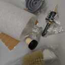 Shining Craft Coffee Syrup Dispenser Bottles Set 2 Pack 7 OZ Simple Small Syrup Bottles Set with Metal Pour Spout Ideal for Coffee Syrups, Condiments, Coffee bar, SC056 (2 pack)