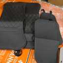 Joy Forserve Rear Bench Seat Cover for Subaru，Leather Waterproof Back Seat Protector Custom Fit Subaru Outback Forester Crosstrek Impreza Legacy Ascent WRX,Black