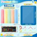 Sabary 30 Sets End of Year Gifts 150 Pcs Sidewalk Chalk Bulk with 30 Cards 30 Packaging Bags 2 Ribbons for Classroom Teacher Gifts