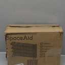 SpaceAid Spice Rack Organizer with 28 Spice Jars, 386 Spice Labels, Chalk Marker and Funnel Set for Cabinet, Countertop, Pantry, Cupboard or Door & Wall Mount - 28 Jars, 13.4" W  10.8" H, Black