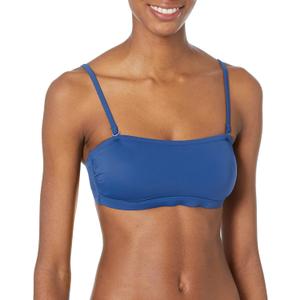 Amazon Essentials Womens Bandeau Swim Top (X-Small, Deep Blue)