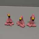 Goodeco 2.4" Mini Yoga Flamingo Figurines - Tiny Gifts Whimsical Kawaii Pink Flamingo Desk Decor, Set of 3 Fairy Garden Lawn Statues, Flamingo Gifts for Women/Mom/Grandma/Girls