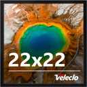 22x22 Picture Frame for Wall Display, 22x22 Black Picture Frame with Shatter Resistant Plexiglass, Stable and Sturdy 22 x 22 Poster Frame for Wall Display, Handpicked Gift Collection, 1 Pack