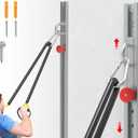 Resistance Band Wall Anchor, Wall Mount Workout Anchors for Home Gym Workouts Body Weight Straps, Suspension Training, Exercise, Stretching, Yoga