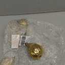 Creative Co-Op Resin Figs with Gold Finish (Set of 5 Pieces)