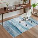 Office Chair Mat for Hardwood Floor, 48"x36" Easy Glide Computer Chair Mat Protector for Rolling Chair Under Desk Rug Nonslip Backing, Machine Wash (Sky Abstraction)
