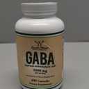 GABA Supplement (300 Capsules, 1,000mg per Serving) Promotes Calm, Relaxation, and Supports Sleep (Vegan Safe, Gluten Free, Non-GMO)(Gamma Aminobutyric Acid) by Double Wood