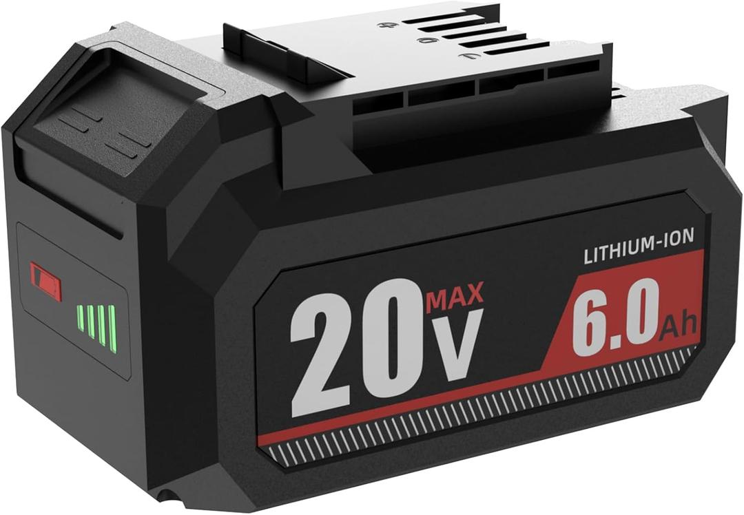 6.0Ah 20V Lithium Battery Replacement for Skil 20V Battery, Compatible with PWRCORE 20 Series Tools & BY519601 & BY519702 Batteries