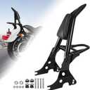 AUFER Motorcycle Detachable Rear Passenger Backrest Sissy Bar With Luggage Rack Rotary Docking Latches Clips Compatible With For 2004-Up Sportster XL 883 1200 Super Low Forty Eight Seventy Two