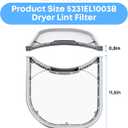Dryer Lint Filter Replacement For LG Dryer DLGX2551R DLGX2551W DLGX2651R DLGX2651W DLGX2656V DLGX3071R DLGX3071W DLGX7188RM DLGX7188WM DLGX8388NM DLGX8388WM
