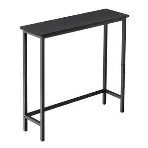 HollyHOME Narrow Console Table, 29.5" Slim Entryway Table, Sofa Stand, Hallway Shelf for Hallway, Bedroom, Living Room, Foyer, Black