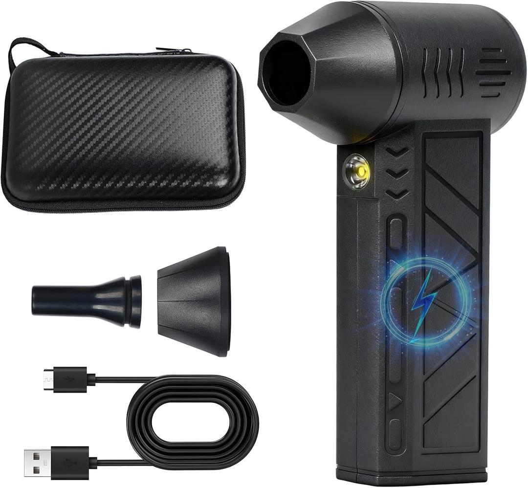 Snow Whiz Turbo Blower,Snow Whiz Turbo Blower with Led,Mini Turbo Snow Blower for Car,3 Gear Adjustable Super Power Turbo Breeze Electric Blow,Snow Remover for Cars,Home,Keyboard,Computer