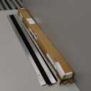 Hushee 4 Pcs 2x36 Inches Brush Door Sweep for Exterior, Aluminum Commercial Door Sweep Bottom All-Season Alloy Brush for Exterior and Interior Sealing Gaps Keeps Out Cold Air, Dust (Silver and Black)