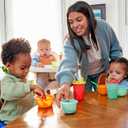 The First Years Take & Toss Spill Proof Sippy Cups - Rainbow Party Pack - Reusable Toddler Cups - Kids Cups and Snap On Lids for Ages 9 Months and Up - 20 Count