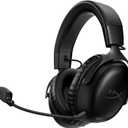 HyperX Cloud III Wireless  Gaming Headset for PC, PS5, PS4, up to 120-hour Battery, 2.4GHz Wireless, DTS Spatial Audio, 53mm Angled Drivers, Memory Foam, Durable Frame, 10mm Microphone, Black (Regular)