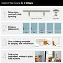 Richelieu Hardware BP245170 Pavia Collection 3 3/4-inch (96 mm) Center-to-Center Stainless Steel Modern Cabinet and Drawer Pull Handle for Kitchen, Bathroom, and Furniture