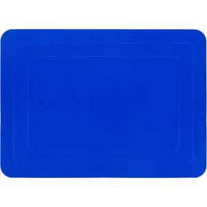 Mars Wellness Rectangular Non Slip Silicone Mat - Anti Slip Large Table Coaster Pad - 9.8" X 7" - Eating Aids, Baking, Crafts, Table, Counter or Any Surface - Blue