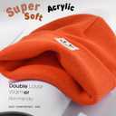 FURTALK Baby Beanie Knitted Hats Boys Girls Toddler Kids Winter Soft Warm Skull Cap (Orange)