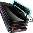 ESR 3 Pack for iPhone 16 Pro Max Privacy Screen Protector, Anti-spy Tempered-Glass Privacy Screen Protector with Flawless Fit Tray, Micro-curved Edges, Case Friendly