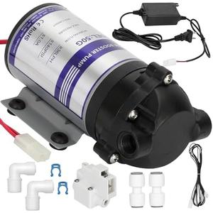 Kelegaan 2025 Upgraded Booster Pump Kit, Suitable for Household Reverse Osmosis Water Filtration System Standards or Manifolds up to 50 GPD,Bring a High-Voltage Switch