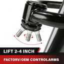 2-4" Lift Front Upper Control Arms for 2004-2020 Ford F150, 2007-2015 Ford Expedition, Lincoln Navigator, 2005-2008 Lincoln Mark LT - Heavy Duty Tubular Design with Greasable Ball Joints