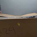 simplehuman 50 Liter / 13 Gallon Hybrid Semi-Round Kitchen Step Trash Can with Secure Slide Lock, Cream Plastic