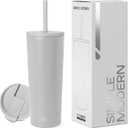 Simple Modern Insulated Tumbler with Lid and Straw | Iced Coffee Cup Reusable Stainless Steel Water Bottle Travel Mug | Gifts for Women Men Her Him | Classic Collection | 24oz | Ice Gray