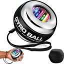 (2026 New 6-Level Color-Shifting) All-Metal Power Gyro Ball, Auto-Start Hand Wrist Forearm Trainer for Strengthen Arms, Fingers, Grip and Muscles with Led Light (with Ball Bag)