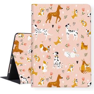 LI-LOVE Case for iPad A16 11 inch 2025 (11th Gen), iPad 10th Generation 10.9 inch 2022, Auto Wake Sleep Smart Dogs Soft TPU Folio Stand Cover Adjustable Angles Case