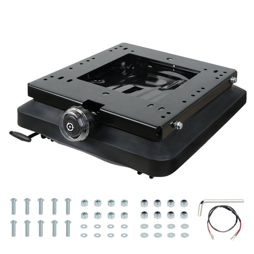 Seat Suspension Kit with Slider Track, Universal Fit for Zero Turn Lawn Mower, Tractor, Forklift, Compatible with Most Aftermarket Seats