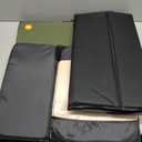 K&H Pet Products Extra-Wide Heated Cat House for Outside, Outdoor Cat House with 2 Safe Escape Doors, Weatherproof Insulated Stray & Feral Shelter with Waterproof Heated Bed, Safety Listed - Olive