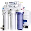 iSpring RCC7, NSF Certified, High Capacity Under Sink 5-Stage Reverse Osmosis Water Filter, RO Drinking System, 75 GPD, Brushed Nickel Faucet, Patented Top-Mounted Faucet Design for Easy Installation