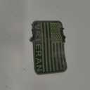 Veteran Flag Patch OD Green PVC 5x3 inches for Bags Backpacks Vests Clothing Jackets with Hook Fastener Back (Green, L5 x3)