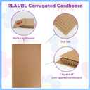 RLAVBL 5 Pack 24x36 Large Corrugated Cardboard Sheets, Flat Cardboard Inserts for Shipping, Mailing, Packing, DIY Crafts