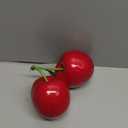 XINFU Fake Artificial Fruit Big Double Cherry Decoration Simulation Food Model Kitchen Photography Props (Red)