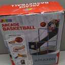 JOYIN Arcade Basketball Game Set with 4 Balls and Hoop for Kids 3 to 12 Years Old Indoor Outdoor Sport Play - Easy Set Up - Air Pump Included - Ideal for Competition