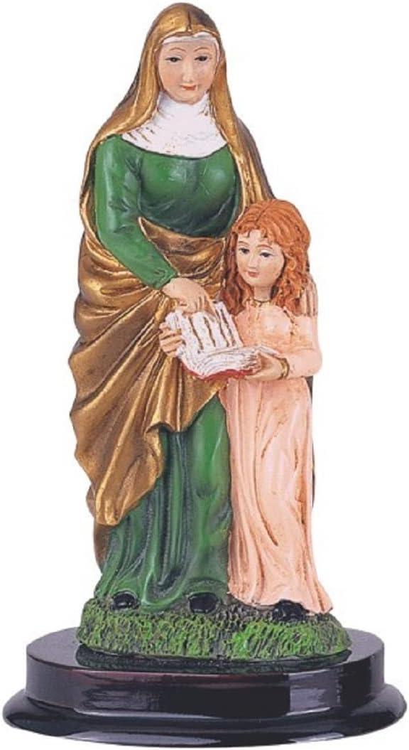 ICE ARMOR 5" H Saint Ana Statue Holy Figurine Religious Decoration Office Desk/Home/Living Room/Table Decor, Perfect House Warming Gifts for New Home ICE ARMOR 5" H Saint Ana Statue Holy Figurine Religious Decoration Office Desk/Home/Living Room/Table Decor, Perfect House Warming Gifts for New Home