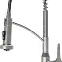 Karran Scottsdale Commercial Style Pull-Down Kitchen Faucet with Sprayer, Spot-Free Stainless Steel, High Arc Single Handle Pre-Rinse Spring Faucet Spot Free Stainless Steel