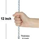 12-inch Artificial Turf Stakes Solid Galvanized Metal Spiral Landscape Edging Spikes for Outdoor, Heavy-Duty Rust Resistant Security Anchoring Spikes (16)