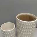 Utensil Holder, 7.5"+5.3" Ceramic Kitchen Utensil Holder for Countertop, Large Cooking Utensil Crock for Kitchen Counter, Set of 2, Beige