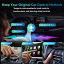 2026 Upgraded Wireless CarPlay Adapter, 2-in-1 Mini CarPlay Adapter for iPhone & Android, 3 Second Auto Stable Connection with Zero Latency, Plug & Play for 2016+ Cars with USB-A/USB-C Ports