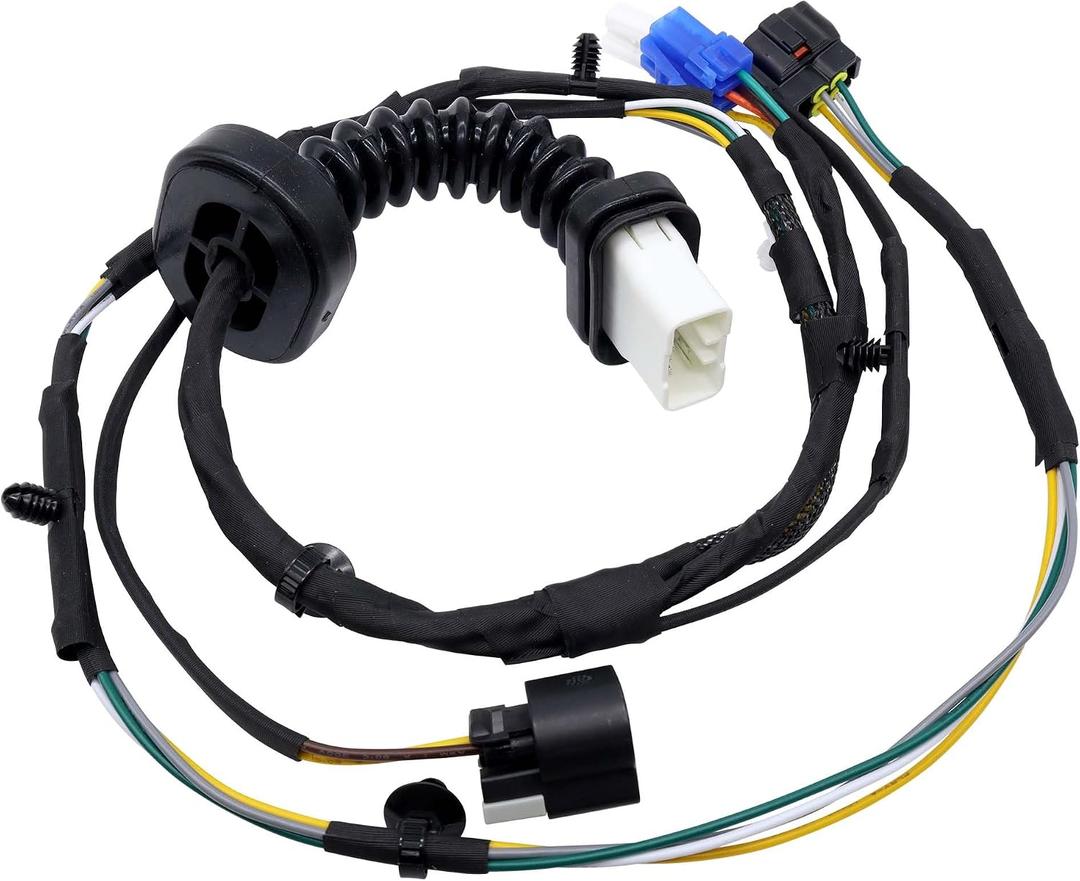 HiSport Rear Door Wiring Harness Connector Assembly Compatible with Dodge Ram 1500 2500 3500 4500 5500 2004-2010 Replacement for 6051931AA 56051694AA 645-506
