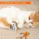 2-Pack Halloween Catnip Toys with Slivervine Sticks,Pumpkin Cat Toys for Indoor Cats Interactive Toys for Cats Teeth Cleaning Cat Chew Toys Kitten Toys