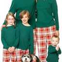 PajamaGram Matching Family Pajamas Plaid - Matching PJs, Modern Plaid, Pets, SM, Pack of 1