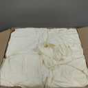 LIUJIAYI 100 Pcs Ivory Stretch Chair Covers - Premium Polyester Spandex Slipcovers for Wedding, Party, Banquet, Dining & Event Chairs